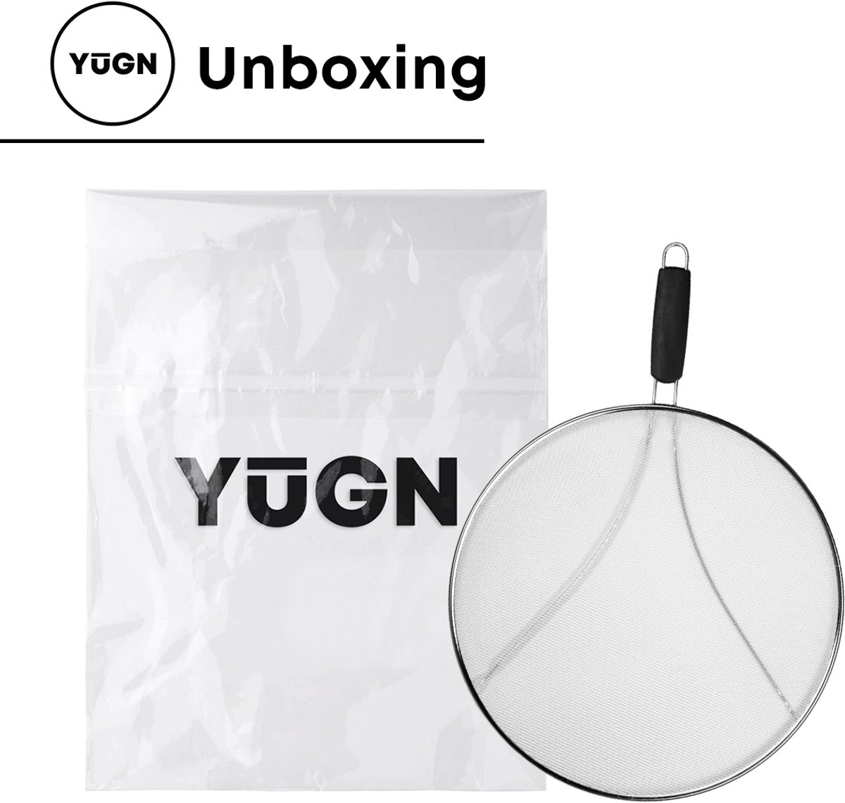 YUGN YUGN 38CM RVS Spatdeksel - afbeelding 3