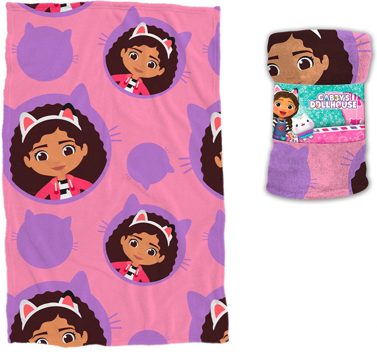 Gabby's poppenhuis Fleece Deken Cute - 90 x 140 cm - Polyester