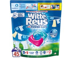 Product afbeelding van Witte Reus wascapsules - 3+1 Power Caps - 45 wasbeurten