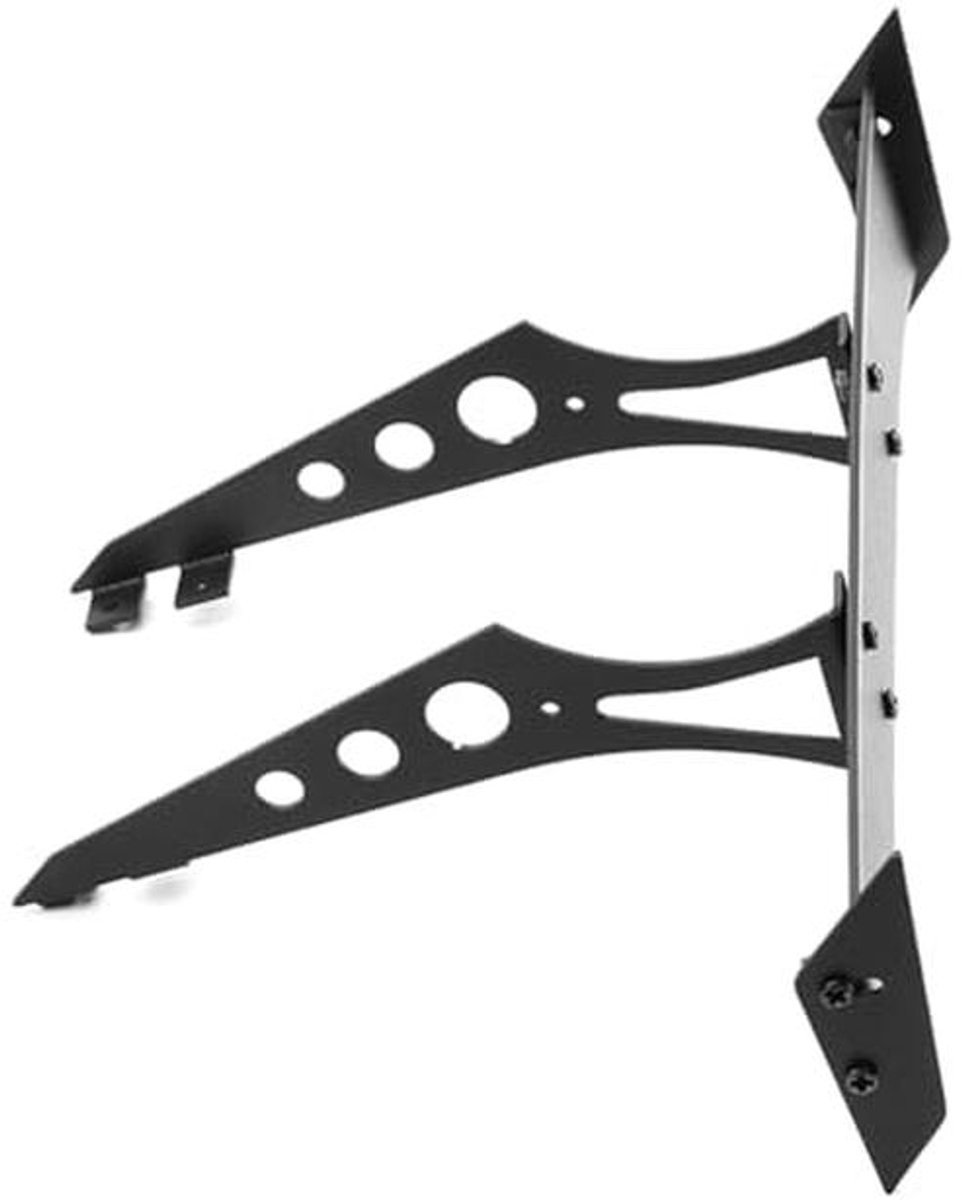Aluminium Zwarte Achtervleugelset voor 1/10 RC Auto's