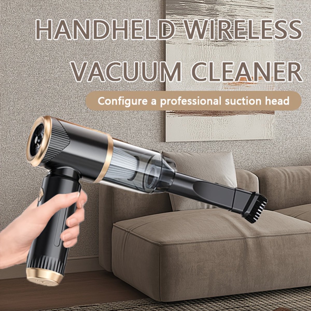 NCD Mini Handstofzuiger Multifunctioneel met Sterke Zuigkracht - afbeelding 3