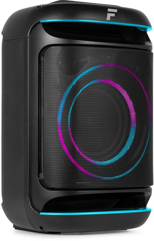 Partybox - Fenton Track165 portable speaker met Bluetooth - Karaoke set met lichteffecten - 120W
