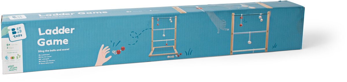 BS Toys Slingerspel - Werpspel voor Kinderen en Volwassenen - Hout - Slingerspel - Laddergolf - Buitenspeelgoed - Buitenspel - Werpspel - Buitenspeelgoed - Buitenspel - Buiten Spellen - Tuin Speelgoed — afbeelding 2