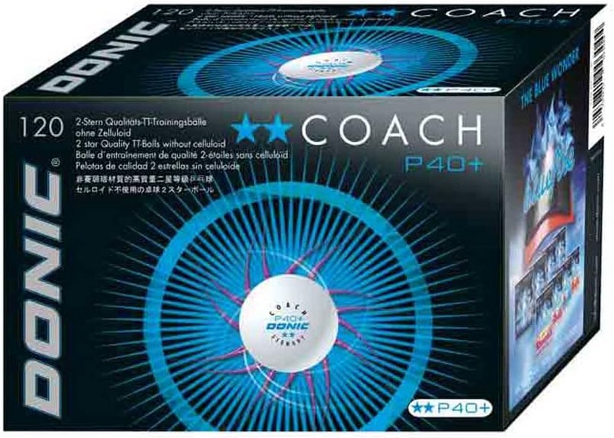 120 Tafeltennisballen Wit P40+ Zonder Naad voor Training en Competitie