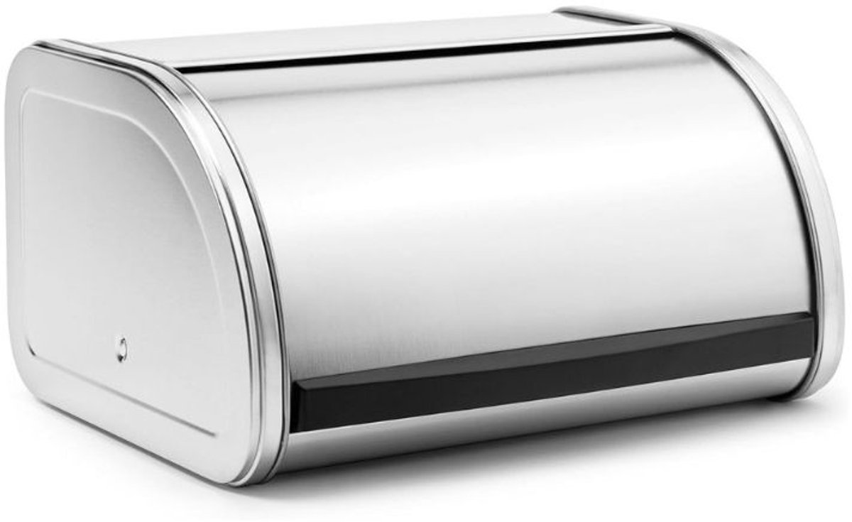 Famanu - Broodtrommel metalen broodtrommel met schuifdeksel, middelgroot formaat