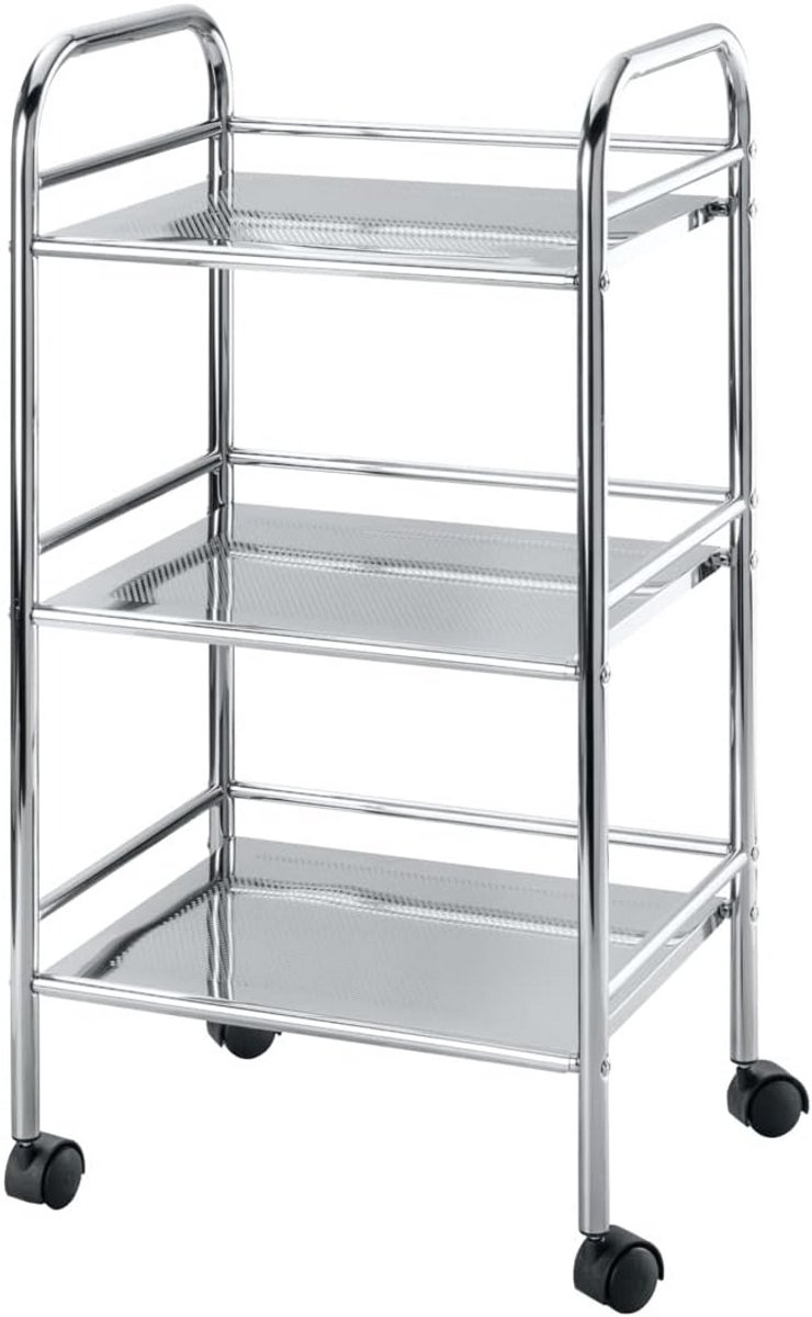 Badkamer Trolley Verrijdbaar met 3 Planken - Hoogwaardige Opbergwagen