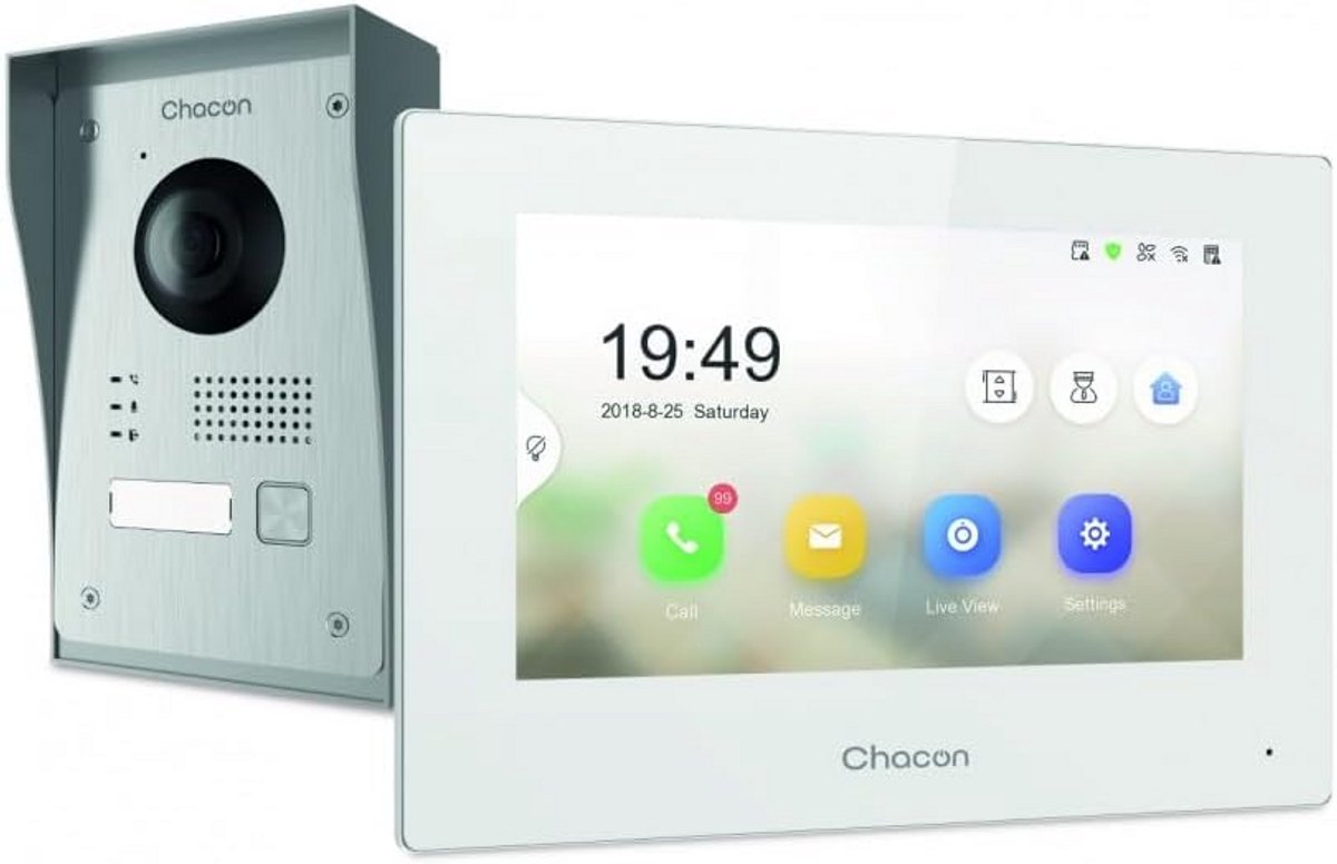 Videofoon met Wifi en Monitor voor Deurcommunicatie