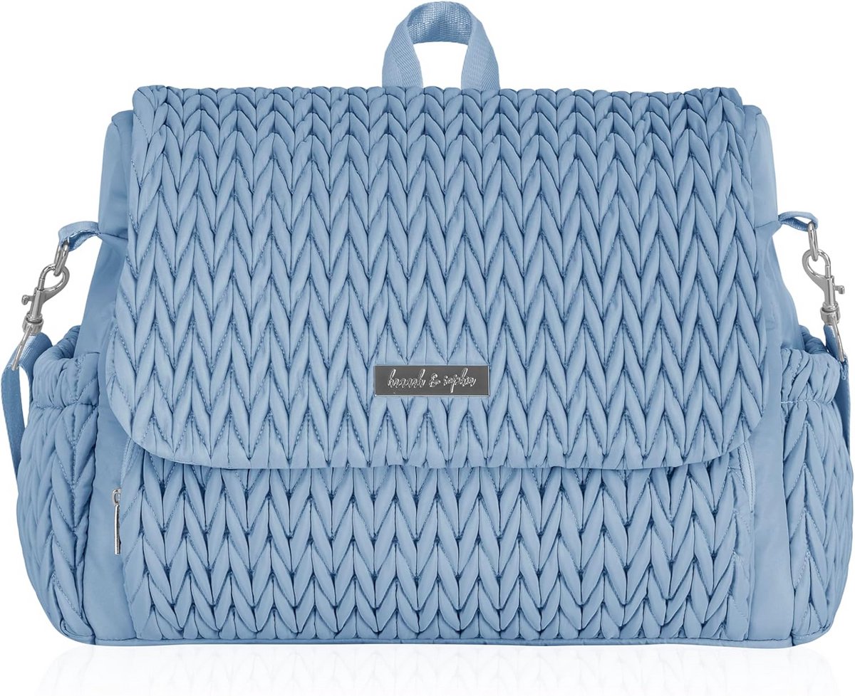Omkeerbare Luiertas Rugzak en Schoudertas voor Unisex Volwassenen - Moonmist Blauw