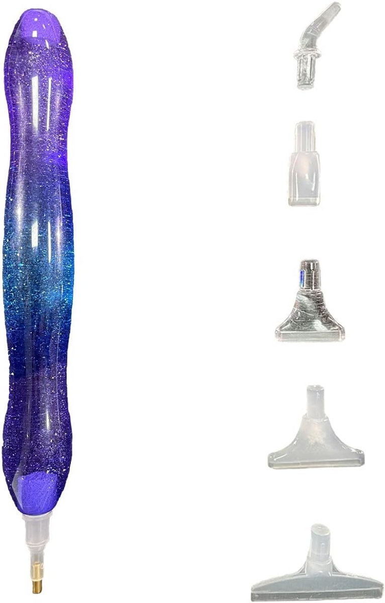 Hars Diamant Schilderij Pen Set met 6 Vervangbare Boren voor DIY Knutselen en Nail Art