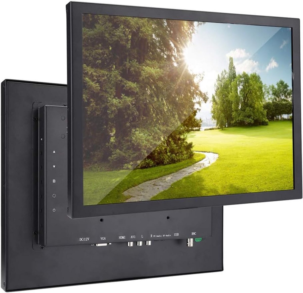 Industriële 15 Inch Monitor HD 1024x768 met Diverse Aansluitingen HDMI VGA BNC