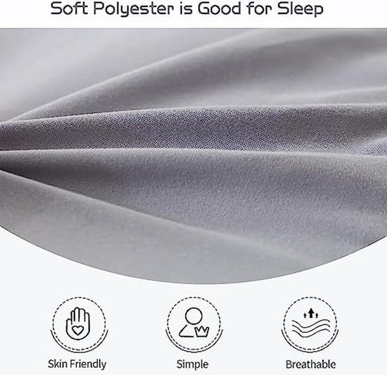 Futonmatras - Vloermatras Logeerbed - Comfortabel Slapen - Extra Dik Gewatteerd - 90 x 190 cm - Grijs — afbeelding 4