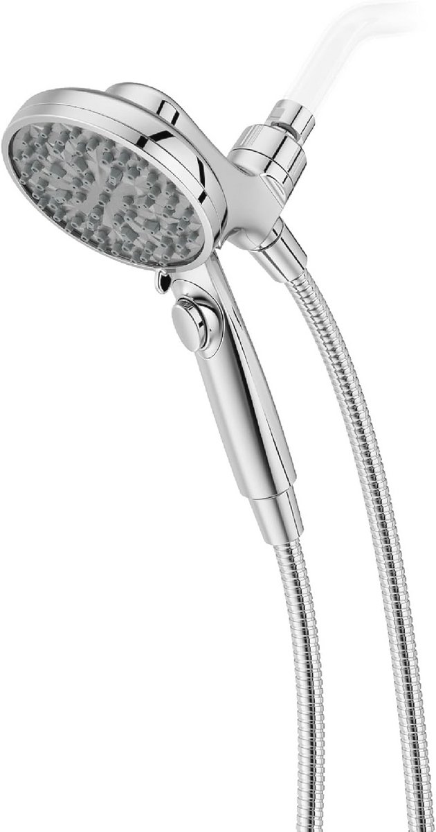 Handdouchekop met Magnetische Docking en 6 Functies - Gepolijst Verchroomd