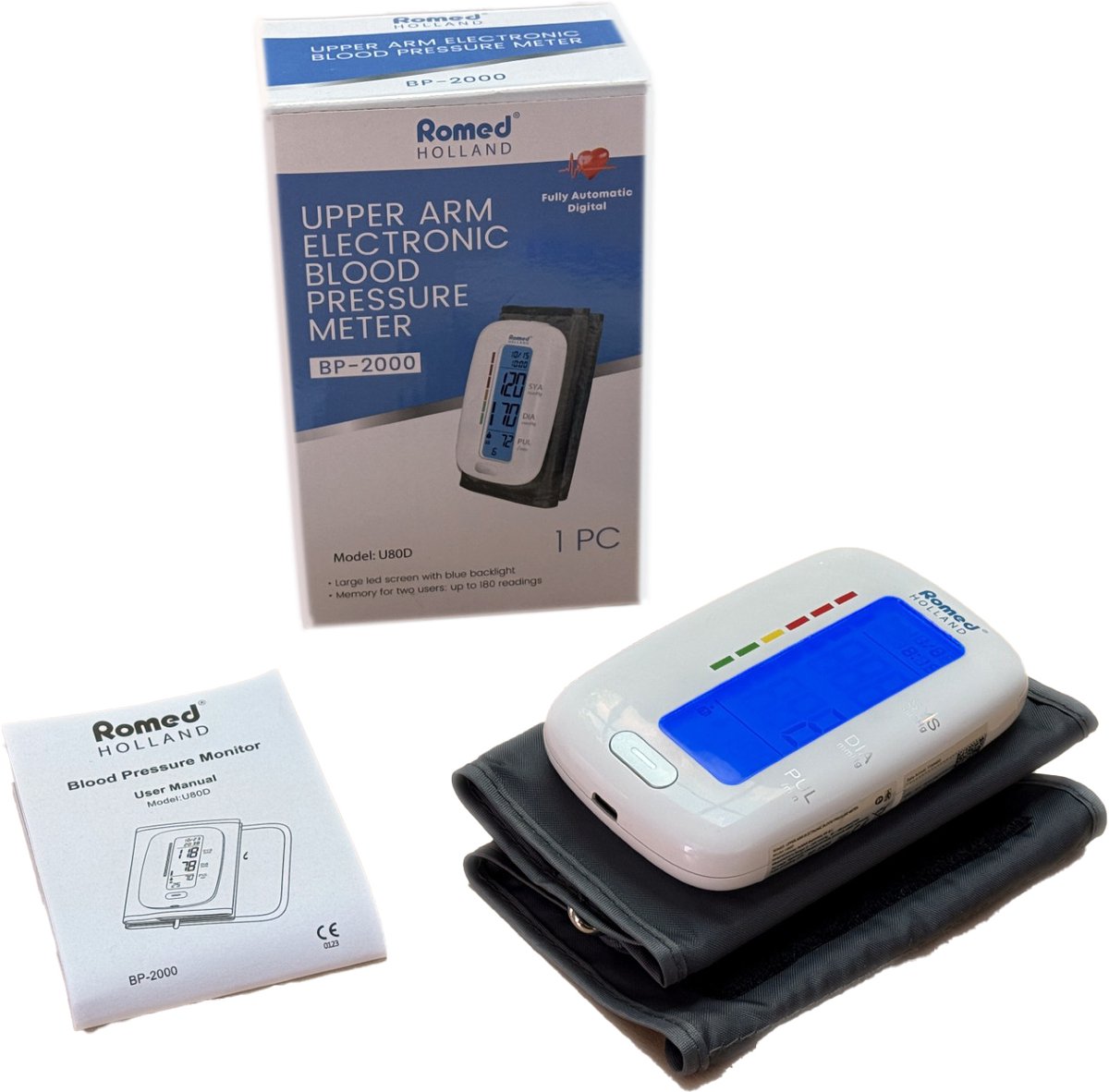 Bovenarm elektronische bloeddrukmeter BP-2000