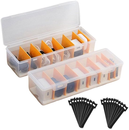 beige kabelbox organizer voor een opgeruimd huis en kantoor - stijlvol kabelmanagement
