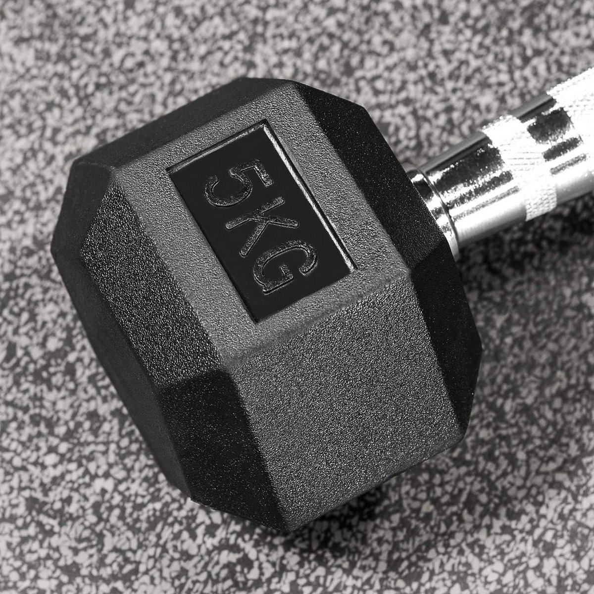 Rubber Hex Halters Paar 2,5 - 50 kg - Zeshoekig Ontwerp voor Thuis en Sportschool