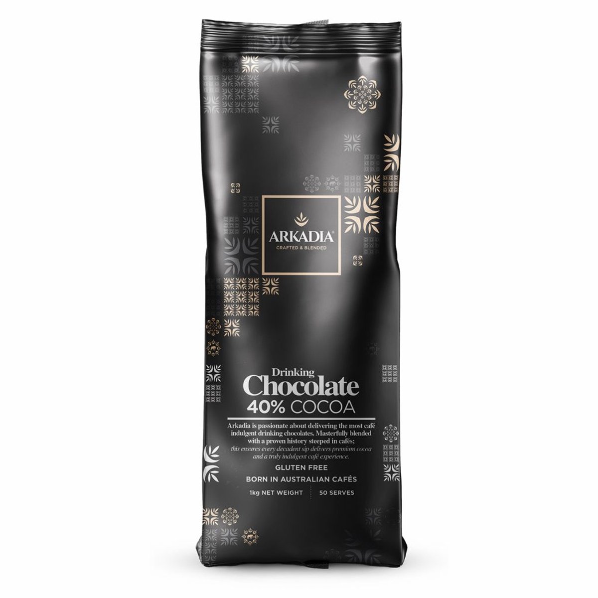 Arkadia Drinking Hot Chocolate 40% Cacao Original 1kg. Powder Beverage