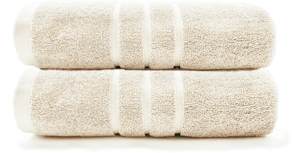 HOOMstyle Handdoeken Set Boutique - 2 stuks - 70x140cm - Off White