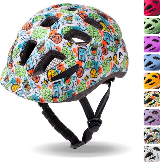 Apollo kinder fietshelm, helm voor kinderen & tieners, multisport helm, fietshelm voor meisjes, fietshelm voor jongens, kinderhelm vanaf 3 jaar, verstelbare kinderhelm