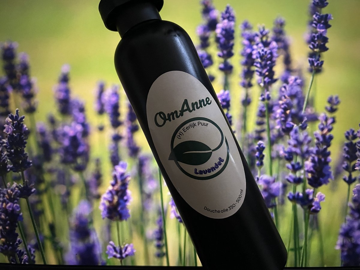Douche en Bad olie Lavendel 500 ml. Puur Natuur! van OmAnne Prijs Inclusief Verzending!!