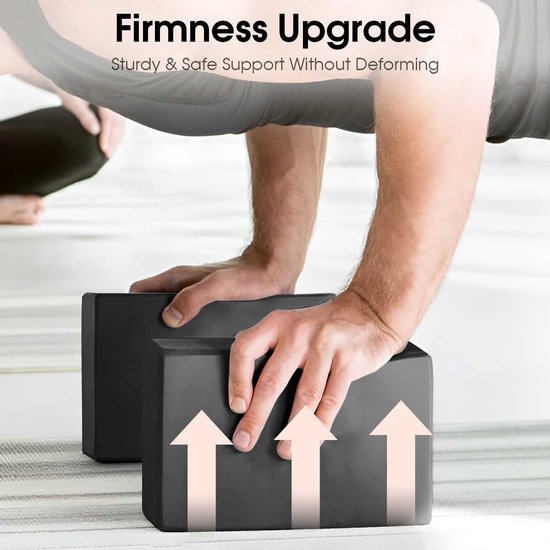 2-stuks Yogablokken EVA-schuim Hoogwaardig Lichtgewicht Trainingsblok voor Yoga Pilates Flexibiliteit Balans Stabiliteit — afbeelding 5