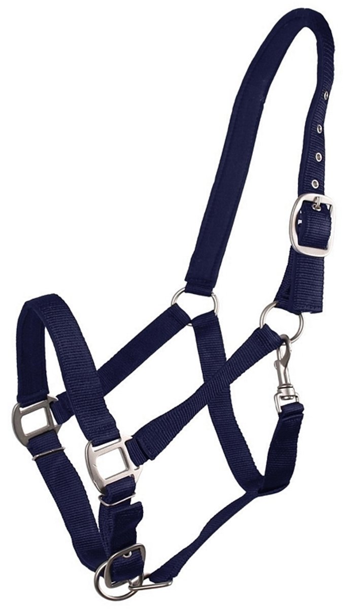QHP HALSTER GEVOERD Blauw