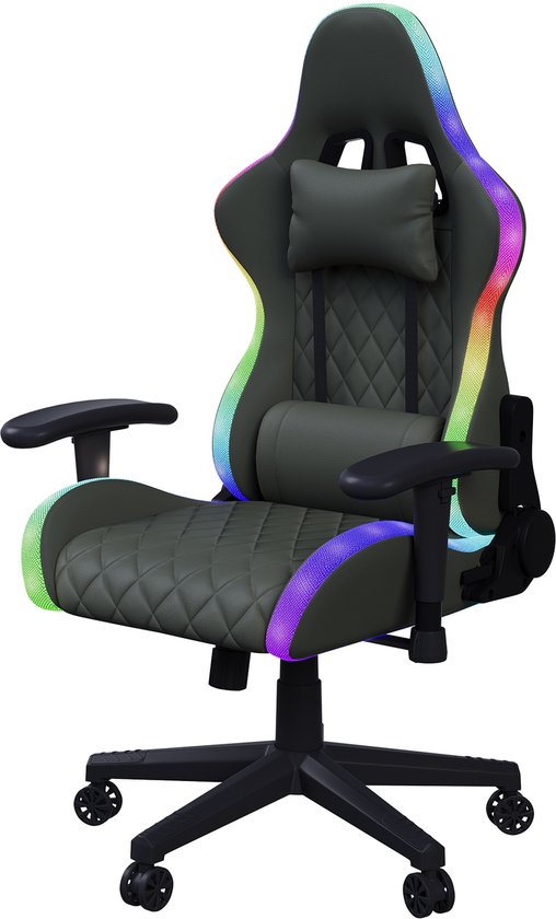 Videogame stoel, ergonomische computergame stoel met lendensteun, in Videogame stoel, ergonomische computergame stoel met lendensteun, in
