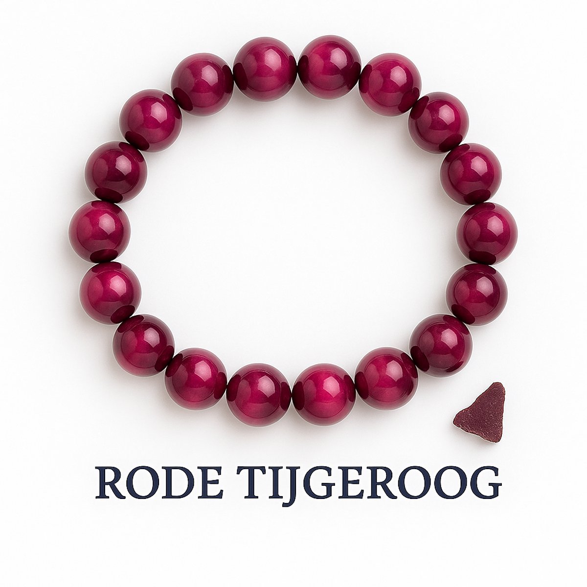 S4H Rode Tijgeroog Armband – Bescherming, Innerlijke Kracht & Focus | Spirituele Edelsteen 8mm | Energie Armband voor Zelfvertrouwen, Leiderschap & Aarding
