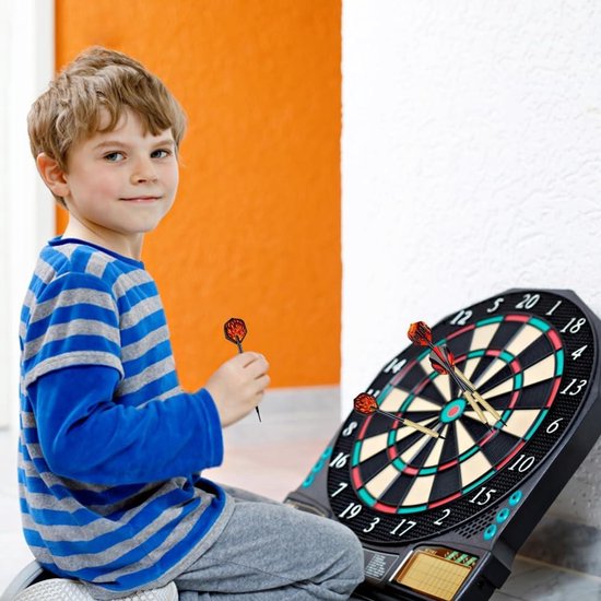 Ronte - Set van 12 softtip dartpijlen met 14 gram gewicht - Inclusief 24 stuks plastic punt dartpijlen en 100 dartaccessoires - Geschikt voor elektronische dartborden van Ronte — afbeelding 2