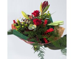 BloomGift | Boeketten | Kerstboeket Christmas Dream | Inclusief boekethoes Joyful | Bestel nu!