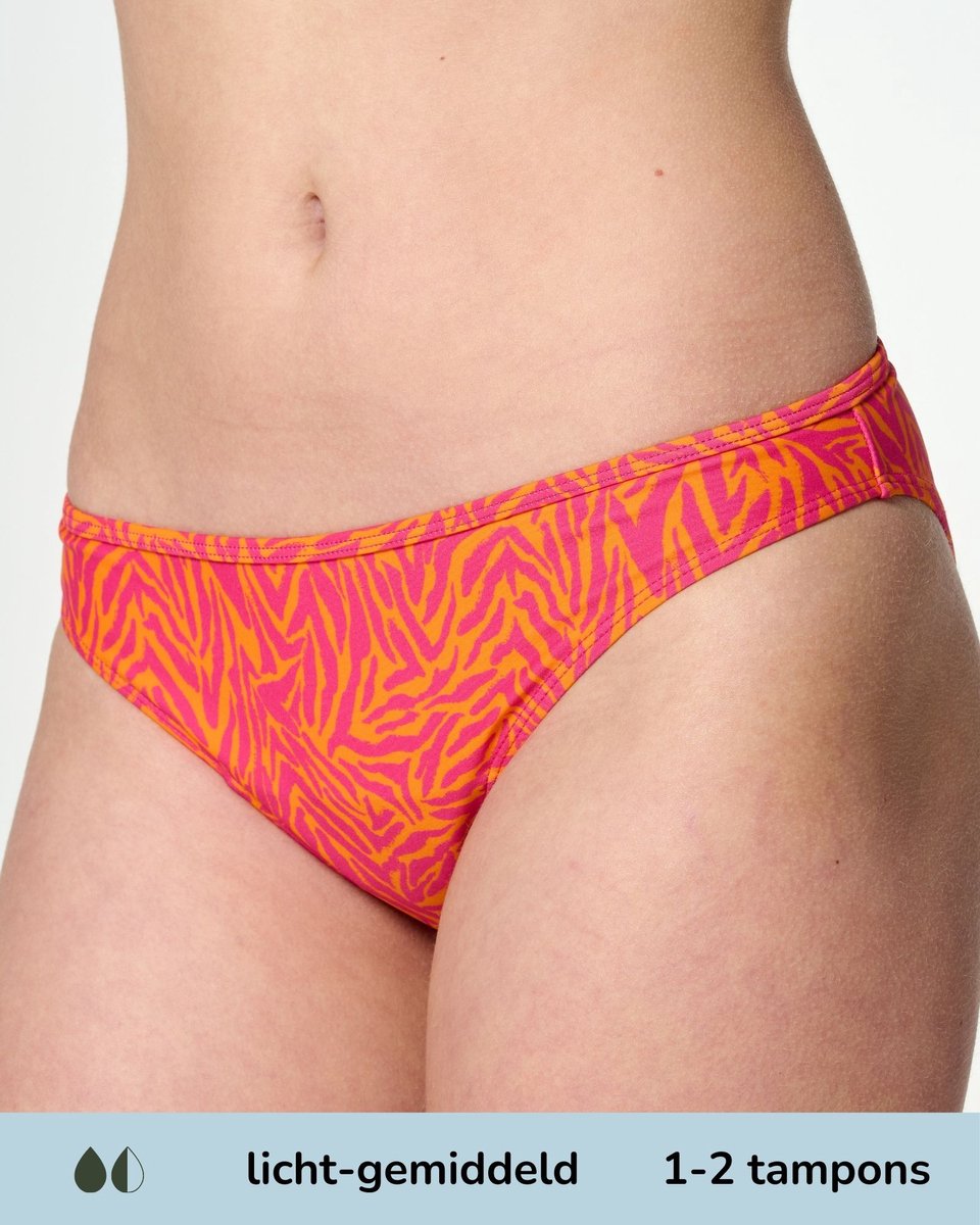 Moodies menstruatie tiener Print Oranje(140/146)