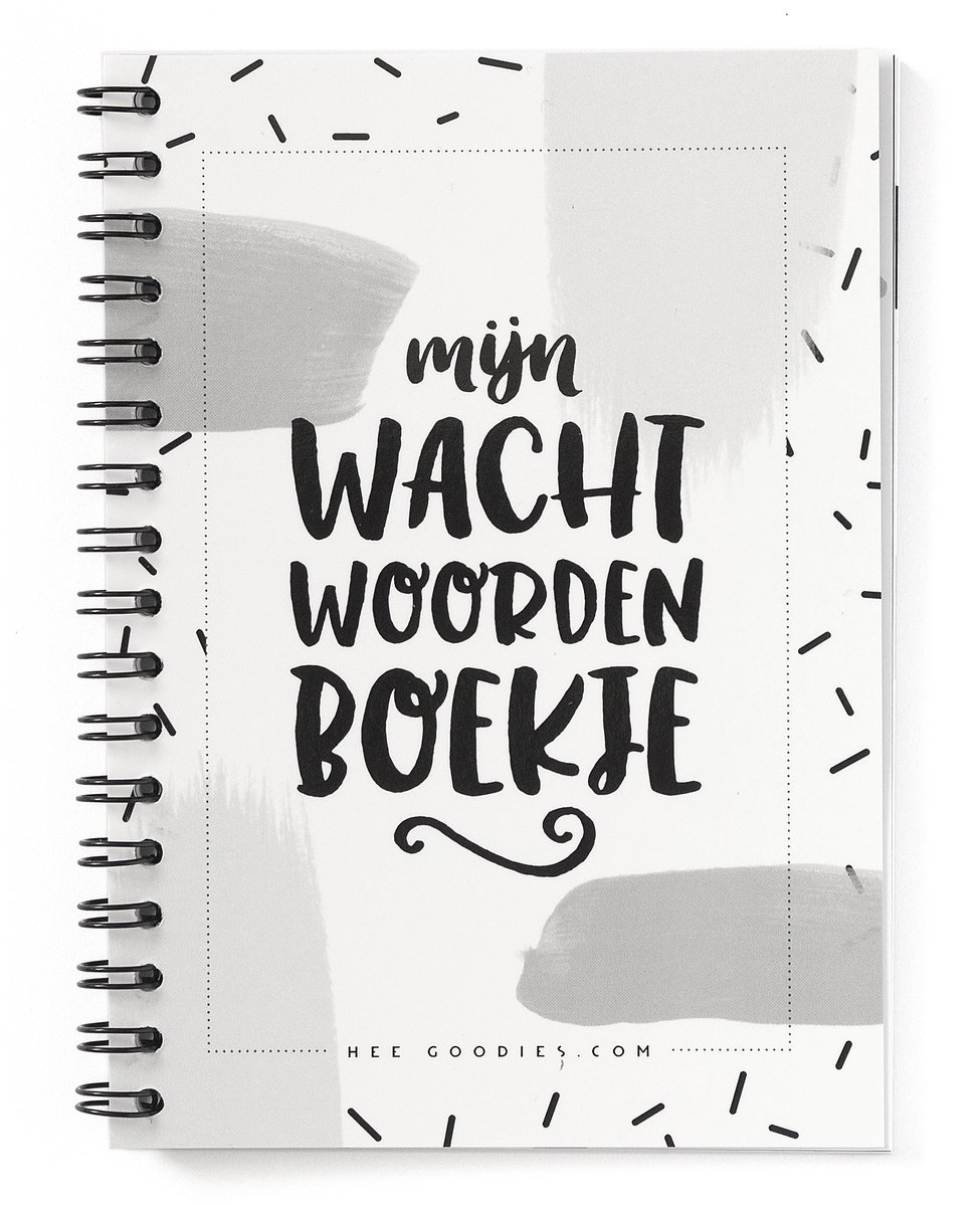 Wachtwoordenboekje met alfabet – Password Organizer – Klein A6 – Zwart wit – Wachtwoorden notitieboek
