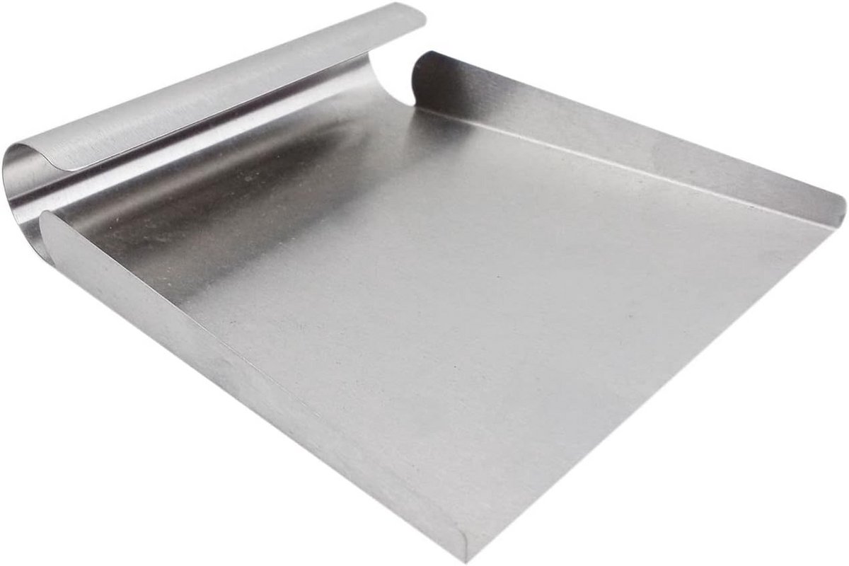 Roestvrijstalen voedsellepel 15 cm - multifunctionele keukenlepel met platte bodem