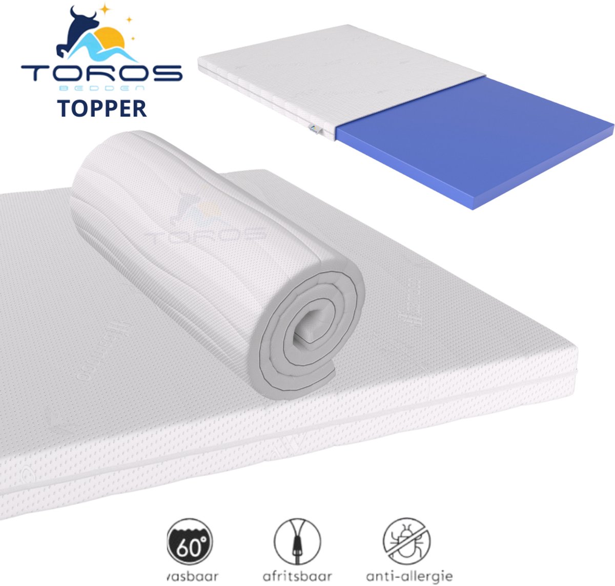 110x200 Topmatras Topdek Topper hr 45 - 12 cm