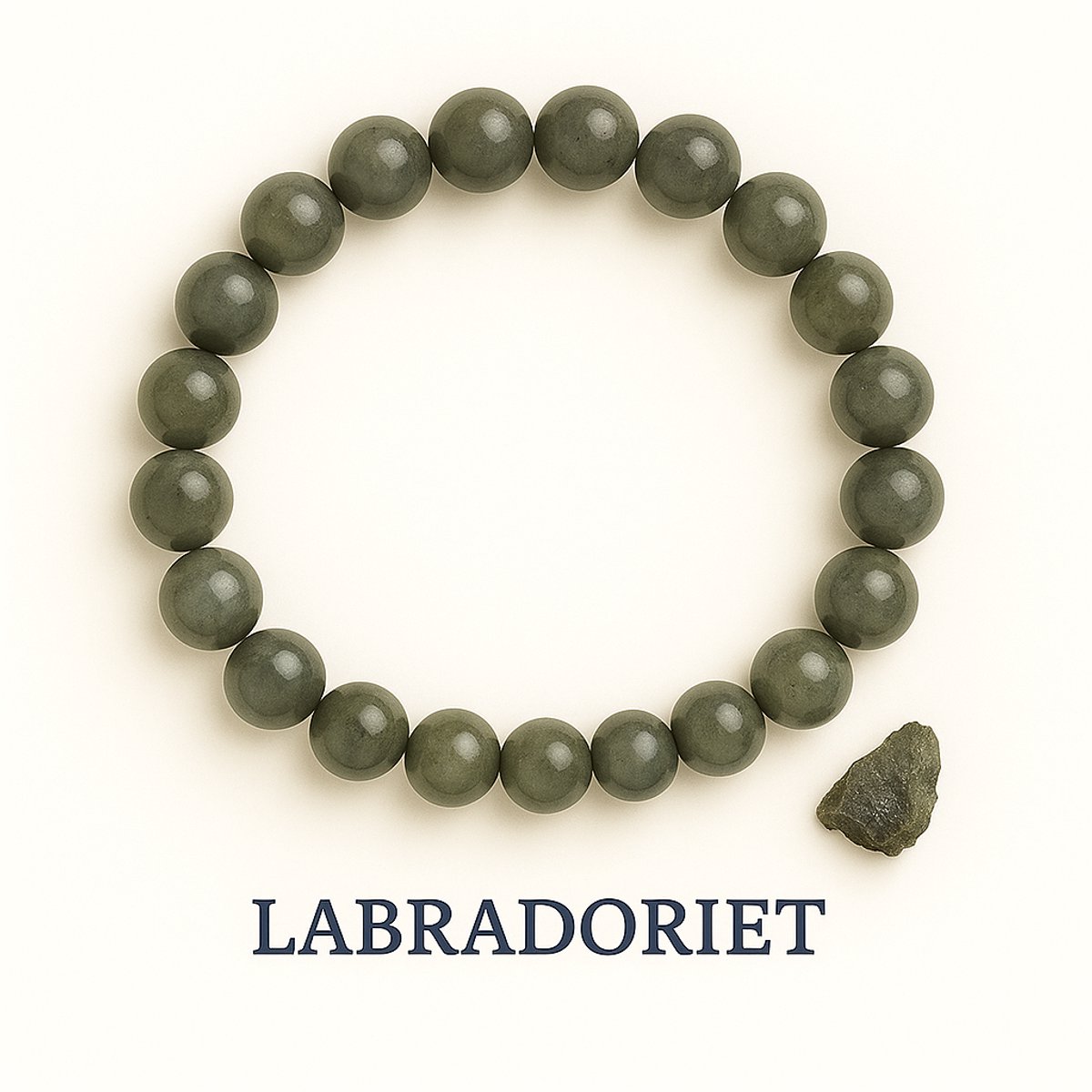 S4H Labradorite Edelstenen armband 8 mm kralen / size 18 cm