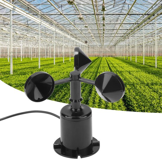 Windmeter Anemometer 0-70 m/s - 3 Cups — afbeelding 3