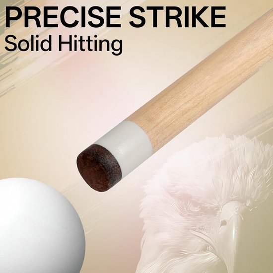 Pool Cue Stick Bruin - Klassieke Poolkeu voor Optimaal Speelgemak van Merkloos — afbeelding 3