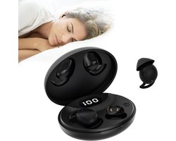 De Beste Gadgets Draadloze Slaap Oordopjes – Bluetooth Sleep Earbuds – Comfortabel voor Zijslapers – Kleine oordopjes - Kleine Oortjes – Noise Blocking – IPX6 Waterbestendig – Tot 20 Uur Batterij - Model S13 - Zwart