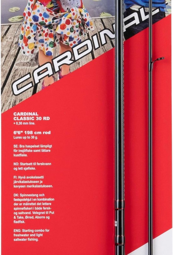 Beginner Hengelset voor Zoet- en Zoutwatervissen - 6ft6 Hengel en Reel Combopakket — afbeelding 5