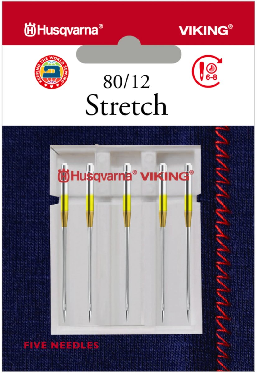 Husqvarna-Viking Stretch / 80 (5 stuks) Naalden