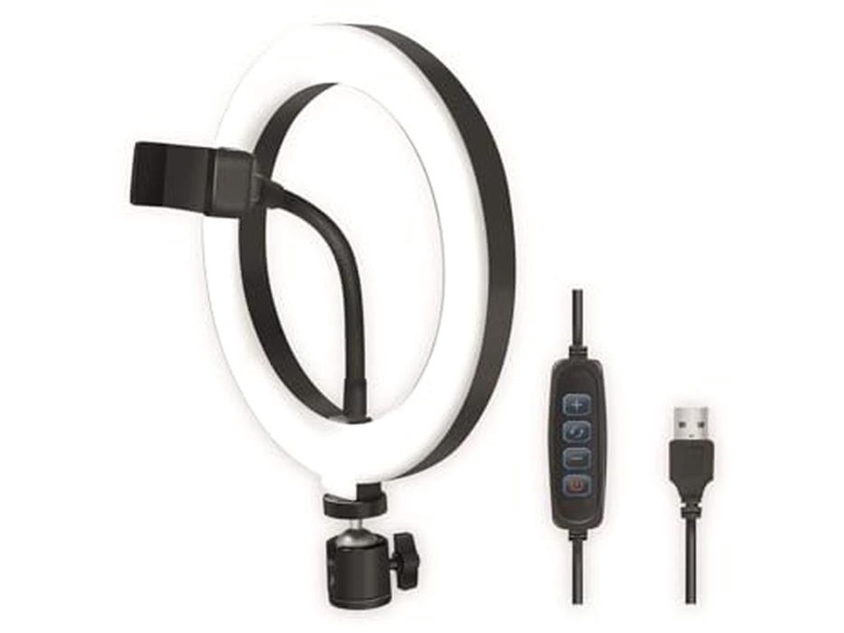 Led-ringlicht met smartphonehouder - Professionele verlichting voor foto's en video's