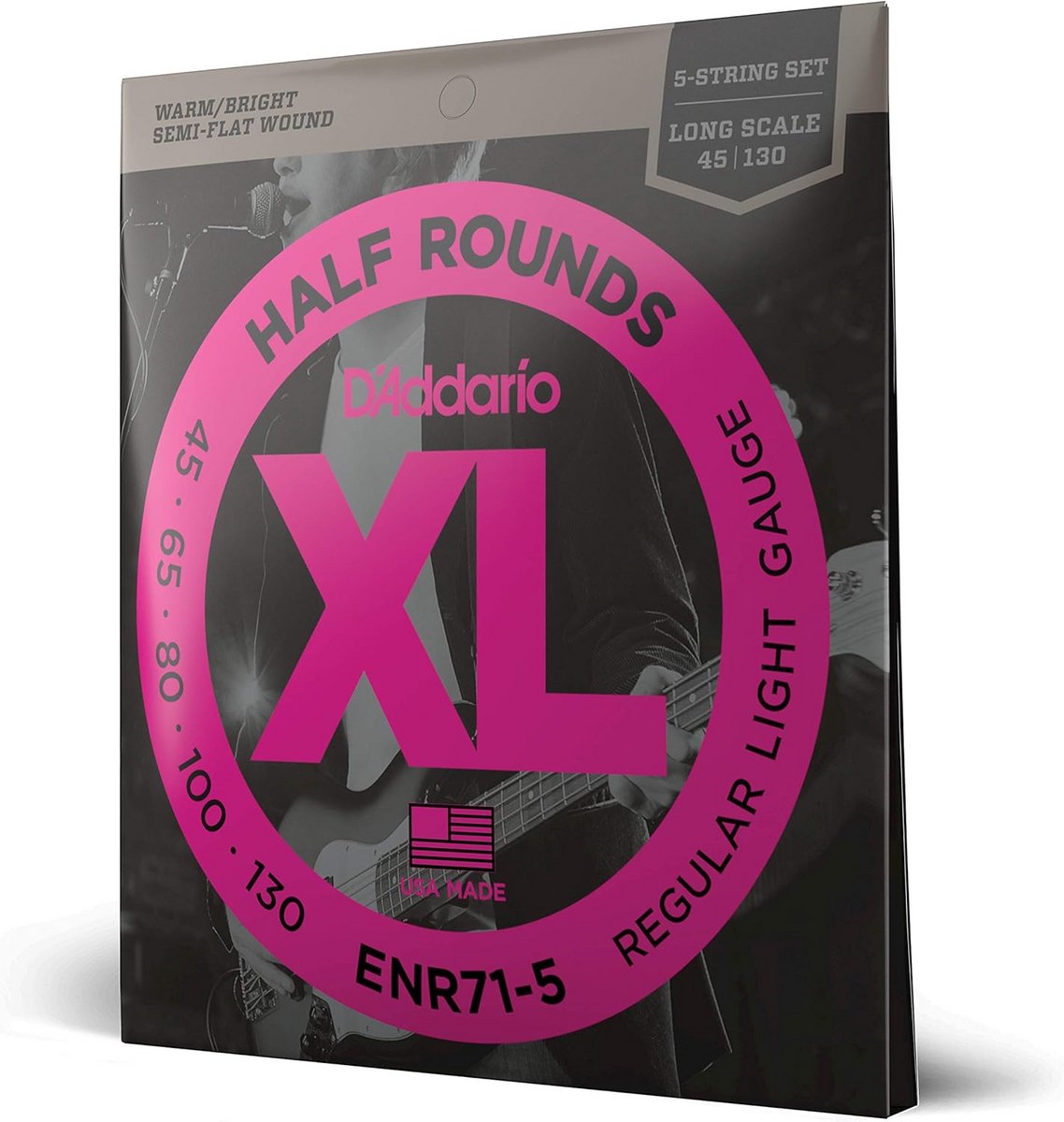 Snarenset voor 5-string basgitaar - XL Half Rounds - 45-130