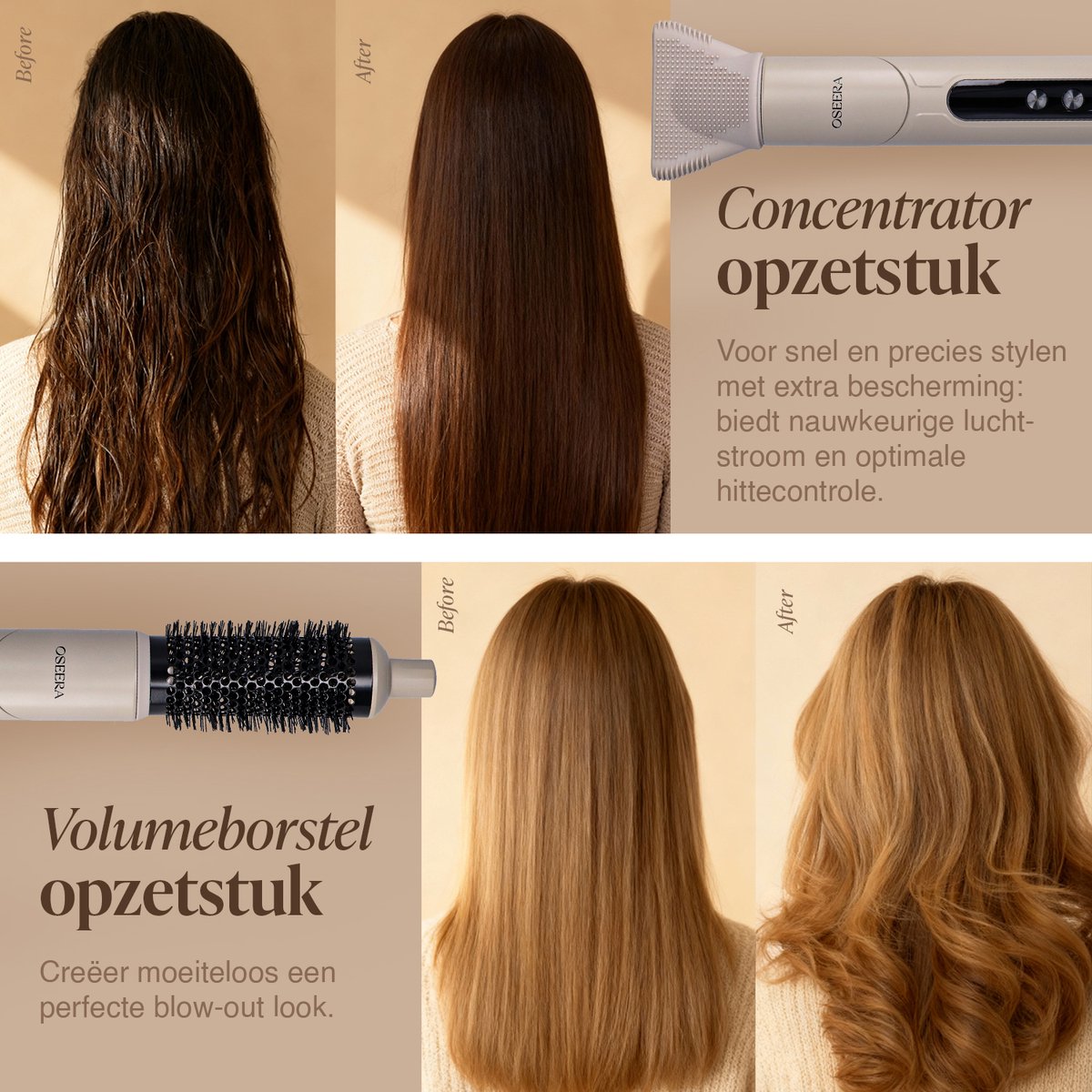 OSEERA Aeris Multistyler + Diffuser - Krultang 6-in-1 - afbeelding 3
