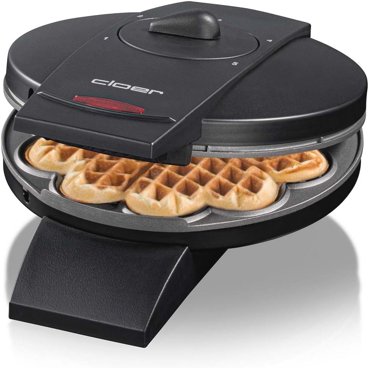 Wafelmaker voor Hartwafels met Instelbare Bruiningsgraad - 930W