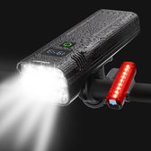 Éclairage de vélo pour trajets nocturnes - Lampe de vélo rechargeable avec 10.000 lumen
