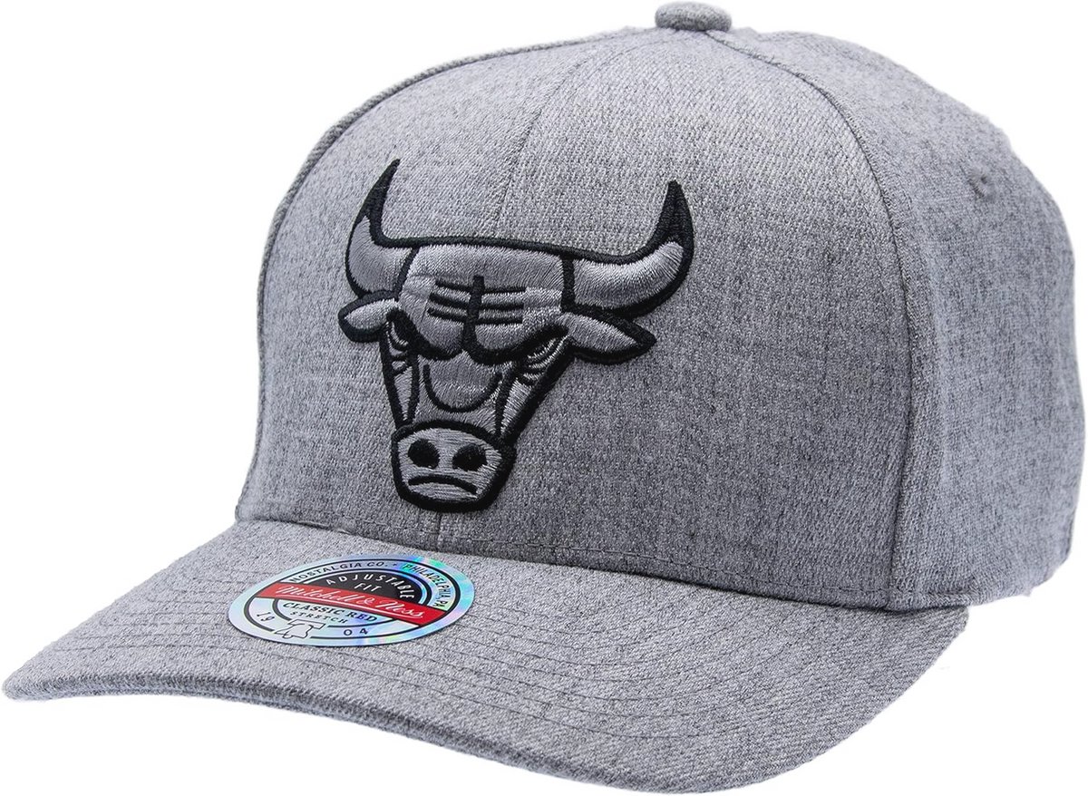 Snapback Classic Red Chicago Bulls Pet, Grijs, One Size