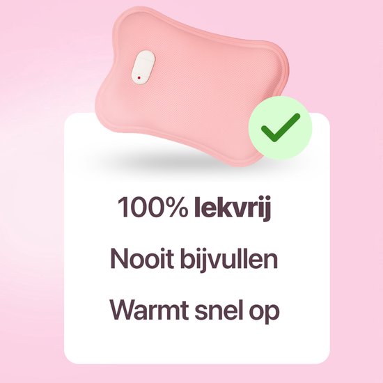 Living Needs Babykruik - Elektrische kruik - Kruik - Roze. — afbeelding 4