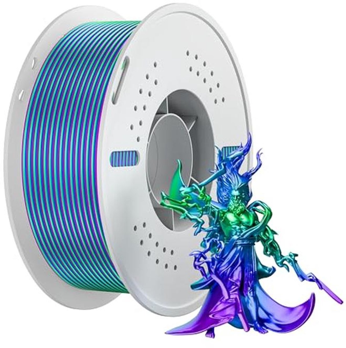 Tri-Tone Silk PLA 3D-printer filament 1,75 mm - Kleurovergang met precisie voor cosplay en luxe decor