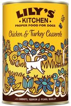 Lily's Kitchen - Hondenvoer - Natvoer - Chicken & Turkey Casserole Stoofpotje met Kip en Kalkoen - 6 x 400 g