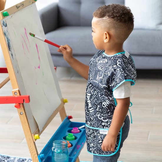 Tablier Bricolage Enfant 2 Pièces – Imperméable Avec Poches – Pour Peinture Et Activités Créatives – 6-12 Ans – Taille 73 Cm – Lavable En Machine