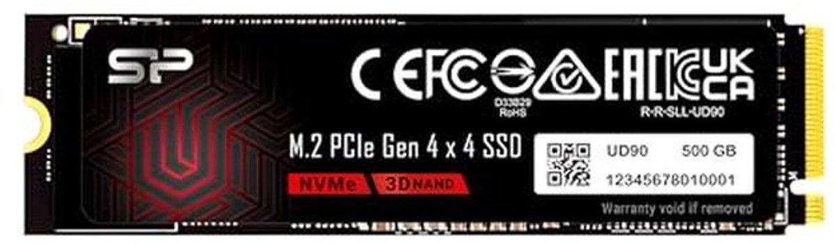 500GB NVMe 4.0 Gen4 PCIe M.2 SSD - Hoogwaardige Prestaties tot 5000/2700MB/s